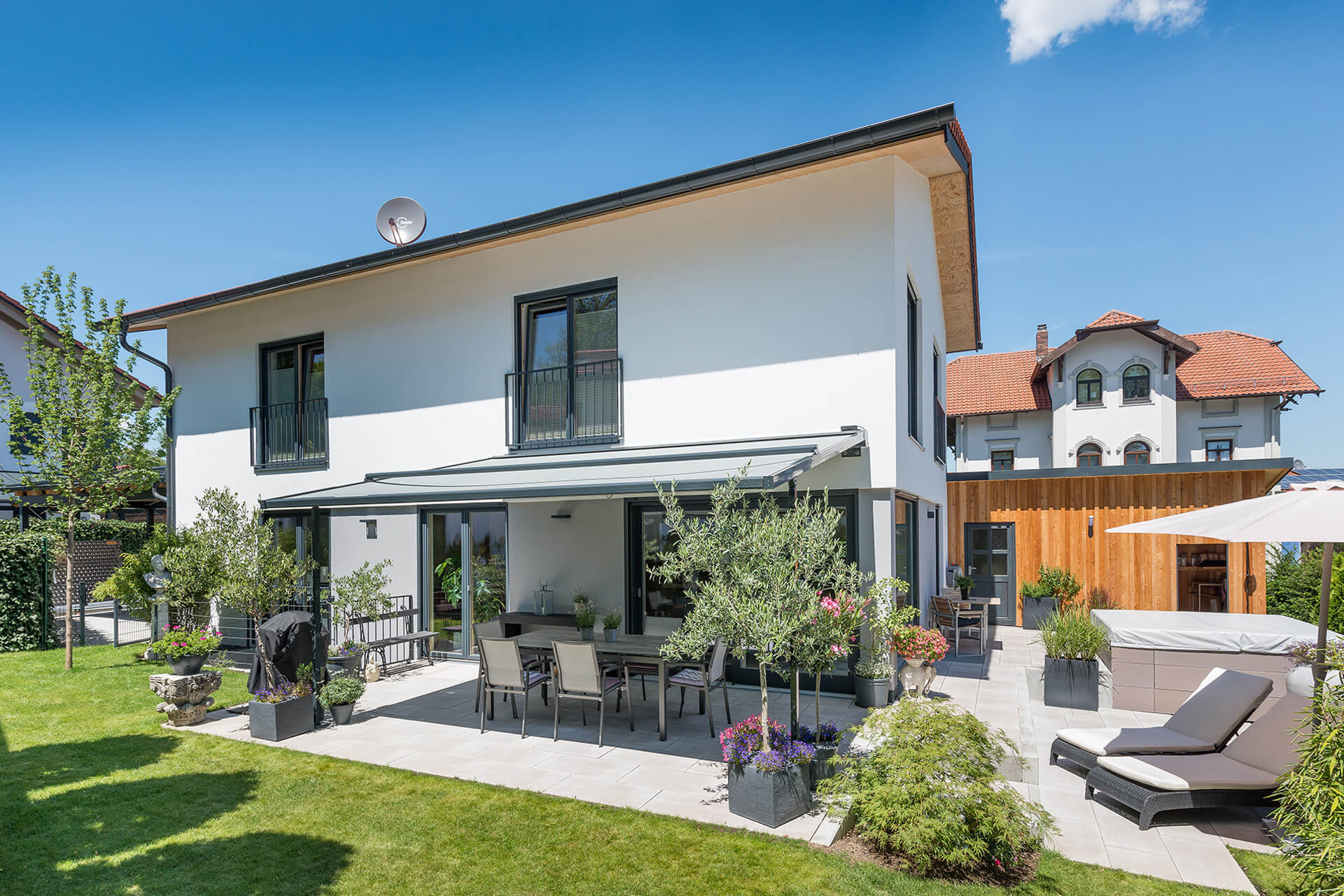 Einfamilienhauses und Doppelhaus, Kybergstr., Oberhaching