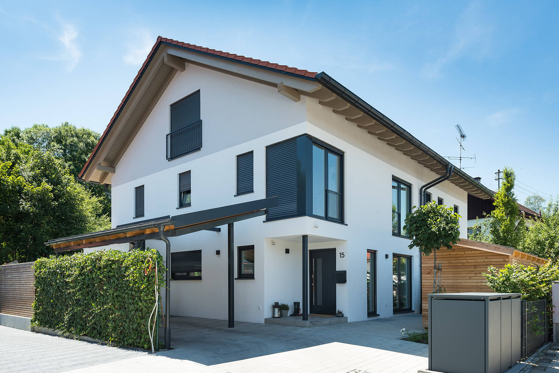 Einfamilienhauses und Doppelhaus, Kybergstr., Oberhaching